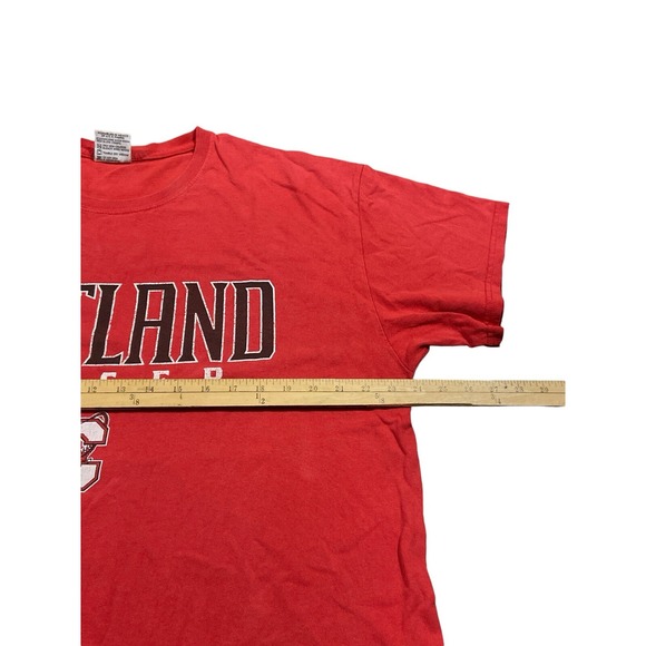 Vintage 90's Soccer Men's Cortland Red Size XL T-shirt Faded - Picture 6 of 6